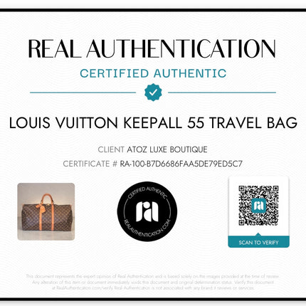 Louis Vuitton Vintage Keepall 55 Monogram Travel Bag