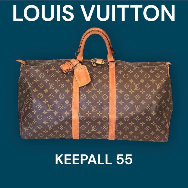 Louis Vuitton Vintage Keepall 55 Monogram Travel Bag