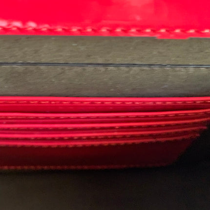 Fendi Karligraphy Red Patent Leather Crossbody Bag
