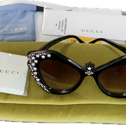 Gucci 52MM Special Edition Hollywood Forever GG1095S New Cat Eye Sunglasses