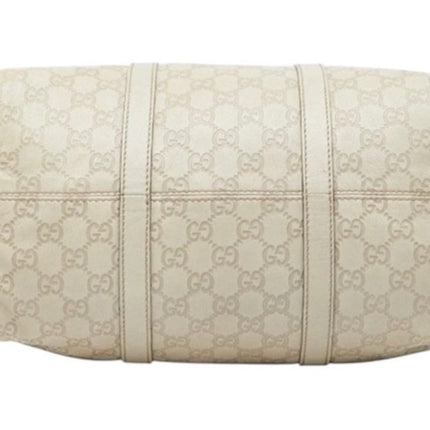 Gucci Medium Guccissima Cream Color Boston Bag