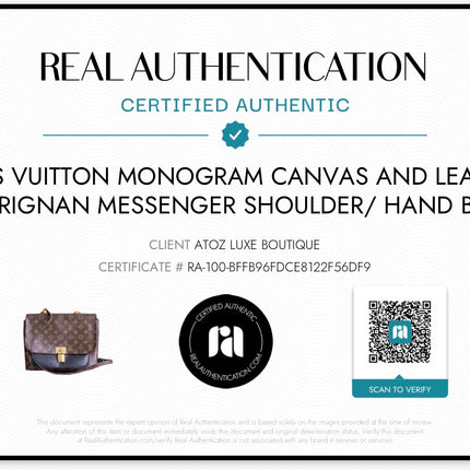 Louis Vuitton Monogram Canvas And Leather Marignan Messenger Shoulder/Hand Bag