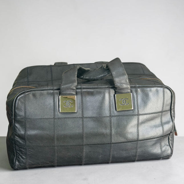 Chanel Vintage Chocolate Bar Boston Bag