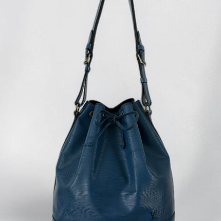 Louis Vuitton Blue Epi Leather Noé GM Bucket Bag