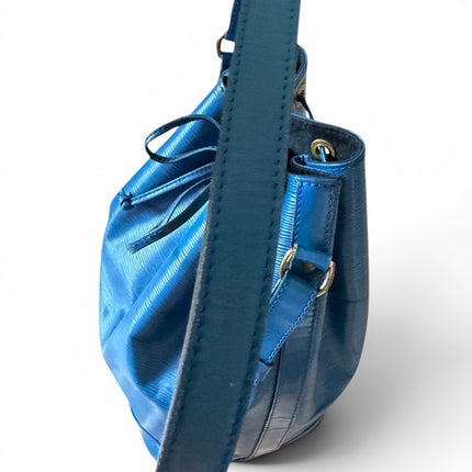 Louis Vuitton Blue Epi Leather Noé GM Bucket Bag