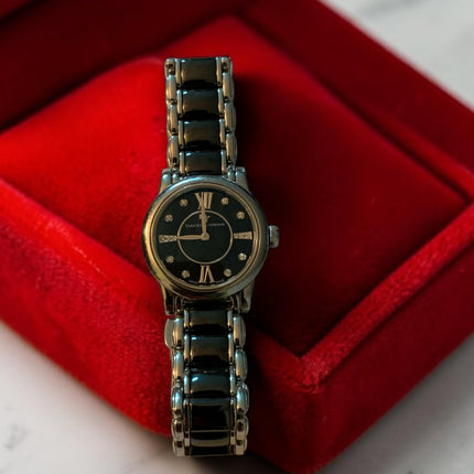 David Yurman Classic Stainless Steel Ceramic & Diamond Watch
