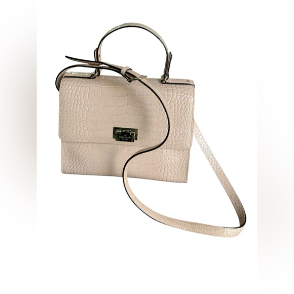 Kate Spade Knightsbridge Doris Crocodile Embossed Leather Satchel