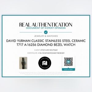 David Yurman Classic Stainless Steel Ceramic & Diamond Watch