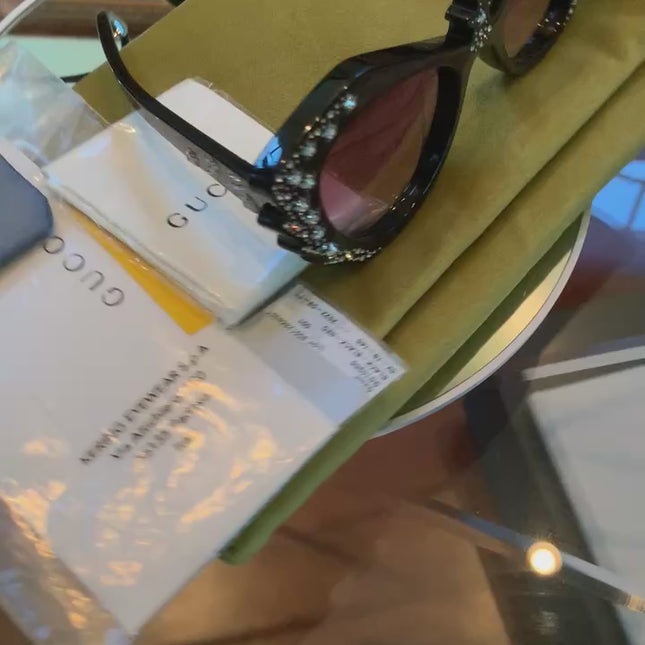 Gucci 52MM Special Edition Hollywood Forever GG1095S New Cat Eye Sunglasses
