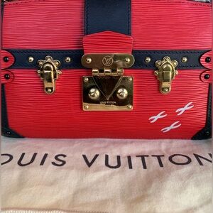 Louis Vuitton Epi Leather Trunk Clutch Shoulder Bag